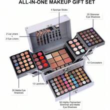 132 Color All In One Makeup For Women Full KitProfional Makeup Kit Makeup Gift Set For Women AndGirls Include Eyeshadow Lipstick Concer Lip Gloss Eyeliner Mascara Makeup Brushes 006N2Sier