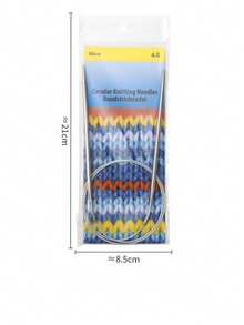 EDCUEBE7 1/9pcs Round Knitting Needle Set, 2mm-10mm Metal Fixed Cable Needles For Thick Blankets, Scarves, Hats, Socks, Gloves Knitting And Large Projects - Silver Grey. Suitable For Thanksgiving & Christmas Gifts - Multicolor - View 19