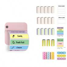 Label Sticker Mobile Thermal Portable Wireless Receipt Hand Parking Label Mini Printer, Label Printing, Receipt Printing, Mini Labeler, Handheld Device, Photo Print, Thermal Printing Technology, Wireless Labeler, Mobile Printer, Delivery Services, Home Office Setup