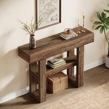 Tribesigns Sofa & Console Tables - 棕色 - 查看 4