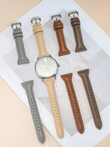 20毫米超薄真皮表带，兼容华为Watch 5/4/GT5/5Pro/GT4/3/4Pro/GT3，46毫米表带；真皮表带，兼容华为GT5/GT5 Pro，46毫米表带 - 20mm - 查看 3