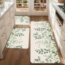1/2/3 alfombrillas de cocina suaves y absorbentes: diseño con motivos navideños y chimenea: lavables, fáciles de limpiar: perfectas para decorar casas de campo, baños, pasillos, lavabos y lavaderos, para la decoración navideña del hogar y de las habitaciones, y para la decoración navideña en general. - Estilo 29 - Ver 2