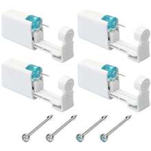 4PCS Self Hypoallergenic Nose Piercing Kit-Disposable Nose Piercing Gun With Built-In Nose Studs - Multicolor - View 12