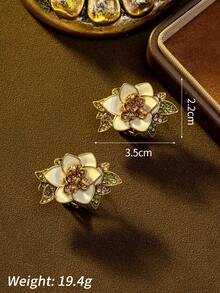 1 Bộ vòng cổ và hoa tai đính hạt ngọc trai giả thiết kế 3D nhiều lớp họa tiết hoa cổ điển, trang sức thời trang sang trọng độc đáo, thích hợp làm quà tặng, tiệc tùng, dạ tiệc và những dịp đặc biệt - Nhiều màu - Xem 5