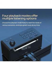 PHILIPS TAR3578 無線藍牙音響 現代家居時鐘收音機 USB播放 臥室書房多場景便攜式播放器 長效使用 黑色 - 黑色 - 查看 4