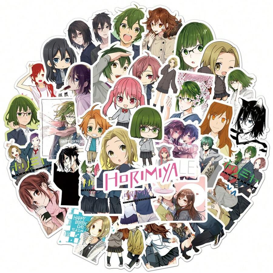 50 Horimiya Hori And Miyamura Graffiti Stickers For Suitcase, Notebook, Phone, Car, Waterproof Stickers - 1 - 查看 1