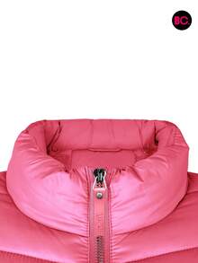 Chamarra Capitonada  Moda Dama Moderna Forro Peluche Moderna - Rosa Fucsia - Ver 9