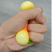 5 piezas de juguetes apretables realistas de hamburguesa: elásticos, con un fuerte rebote, pueden aliviar el estrés para adultos - Multicolor - Ver 10