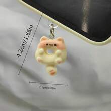 1 件可爱拇指猫手机防尘塞挂饰 - 彩色 - 查看 8