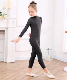 Girls Gymnastics Leotards Long Sleeve Unitards Toddler Ballet Leotards Kids Costumes Girls