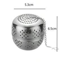 1pcs Egg-Shaped Stainless Steel Seasoning Ball Soup Stew Meat Flavor Treasure Seasoning Box Ball Tea Filter Tennis Ball Tea Bag Seasoning