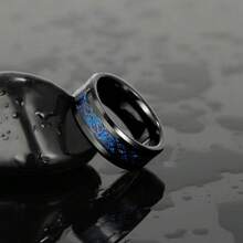 1 Pcs Valentine's Day Jewelry Charm Couple Rings For Men Stainless Steel Celtic Dragon Ring Heart Black  Women Wedding Rings Set - 男士戒指 - 查看 5