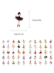 50pcs Ballet Stickers For Notebooks, Diaries And Phone Cases - Multicolor - View 2