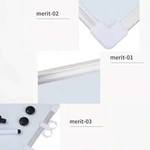 Magnetic Whiteboard Erasable Writing Board Dry Erase Board Write Record Metal Frame Large Small Whiteboard For Household Teaching Office Multi Functional Whiteboard - Multicolor - View 6