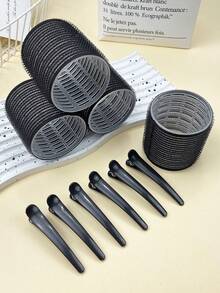 10 peças de modeladores de cabelo jumbo, rolos grandes com presilhas, modeladores de cabelo autoadesivos, adequados para cabelos longos/médios/curtos, franjas, modeladores faça você mesmo 2,36 pol., 1,9 pol., 1,53 pol., presente de dia das mães, dia dos namorados, ferramentas essenciais para ondulação para famílias, kit de modelagem de cabelo, kit de ferramentas para cabelo