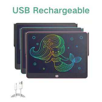 16英寸可充电儿童彩屏手写板。圣诞节和返校季的完美礼物。
