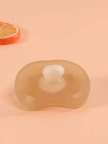 KUNT 1pc Baby Silicone Pacifier, Infant Nipple Soother With Round Head, Wide Mouth Nipple With Dust Cover - Multicolor - View 14