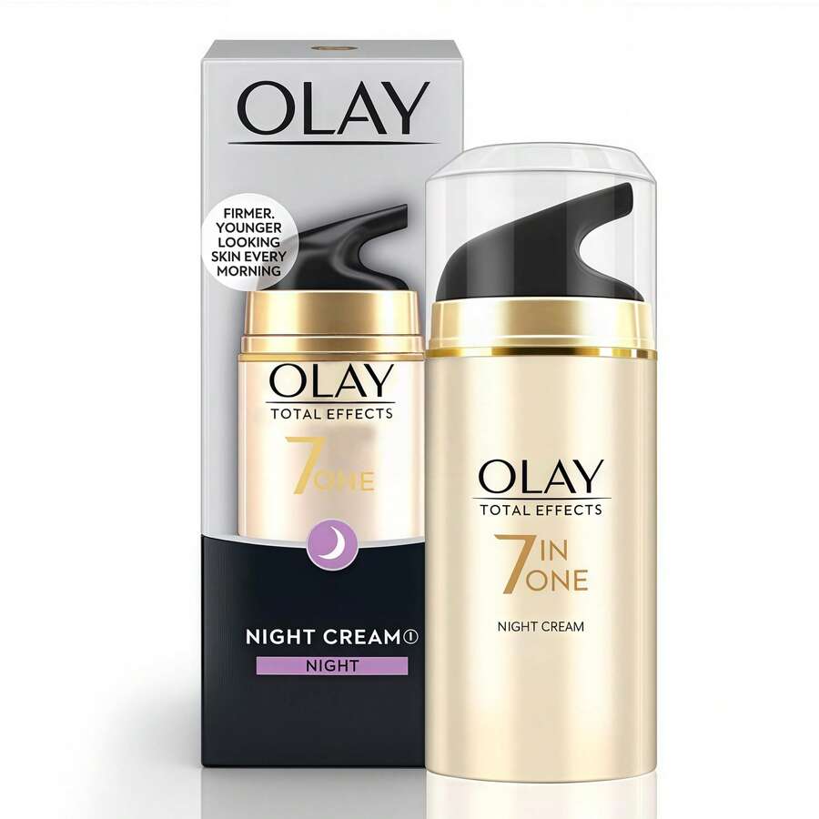 Olay 玉兰油多效合一修护晚霜 50g 紧致肌肤霜，SPF 15 | 防御紫外线和防晒 | 减少老年斑和黑斑 | 保湿亮肤配方 | 易于吸收 | 质地柔滑 | 亮肤均匀肤色