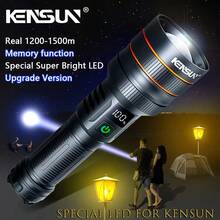 1pc Upgraded High-Power Spotlight LED Flashlight, Rechargeable Type, Adjustable Zoom Focus, Super Bright Tactical Flashlight, Waterproof, 6 Lighting Modes With Memory Function, Suitable For Outdoor Emergency, Camping Equipment, Camping Essentials - As Shown In the Figure - View 3