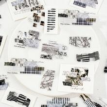 40 Stücke/Packung Stoff Scrapbooking Aufkleber, kreative ästhetische Aufkleber-Decals, DIY dekorative Collage Bastelbedarf, Geschenk für Feiertage, personalisiertes Sammelalbum Schulmaterial - Grün - Übersicht 5