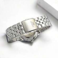 Orient Reloj automático mecánico resistente al agua para hombres de Orient con calendario, esfera blanca y referencia RA-AC0F02S10B