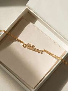 Dây chuyền khắc chữ theo yêu cầu, mặt dây chuyền phong cách Hip-Hop cá nhân hóa dành cho nữ, dây chuyền nylon có mặt dây chuyền, trang sức khắc chữ theo yêu cầu, món quà hoàn hảo cho các cặp đôi, bạn bè và cha mẹ, thời trang bạc, thời trang mùa thu, giản dị và tối giản, tối giản, trung tính, tùy chỉnh thời trang, cá nhân hóa, độc đáo, món quà lý tưởng cho bạn gái, mẹ, thành viên gia đình, quà tặng Ngày của Mẹ - Dây chuyền kim cương toàn phần kiểu 3 - Xem 4