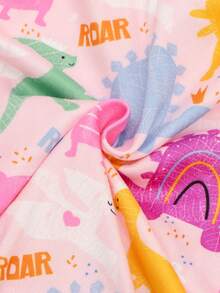 1pc Cute & Fashionable Dinosaur Print Pet Pajamas, Dog Summer Clothing - Multicolor - View 5