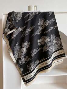 1 pièce Écharpe réversible pour femmes, chaude et luxueuse, convient pour l'automne/l'hiver pour les robes