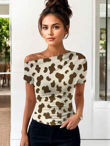 Estampado Vaca Café