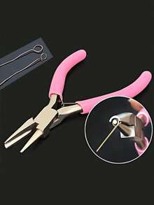 Bộ dụng cụ tự làm trang sức 8 món, bao gồm 3 loại kìm, 2 nhíp, 1 dùi, 1 kìm bấm vòng, 1 thước kẻ. Phù hợp cho người mới bắt đầu và người có kinh nghiệm, cần thiết cho việc sử dụng tại nhà. - Nhiều màu - Xem 15