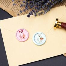 Disney 1 قطعة ختم شمع بموضوع هالوين بقطر 25 مم، ختم شمع نحاسي للأظرف، ختم هالوين، طقم ختم شمع لحفلات، طقم ختم شمع هدية