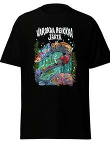 Embrace The Beauty Of Simplicity With A Piece That's Minimal But Never Mundane . It's Affordably Priced Without Compromising On Quality, Making It Easy To Stock Up Or Experiment With Different Styles. Whether You're A Student, Professional, Or Fashion Enthusiast, This Black Short Sleeve Tee Delivers Style, Comfort, And Value In One Essential Piece. Black Long Sleeve With Popular Colors, Animal Patterns, Geometric Patterns, Tie Dye Patterns, Floral Patterns, Millennial Spicy Girl Style, Y2K Style, Basic Patterns, Floral Patterns, Loose,Fall Outfit For Women, Christmas Outfit Women,Tops,Fall Clothes For Women,Vestidos Elegantes De Mujer,Winter Clothes For Women,Niche Vitality, Plus A Comfortable Fit - 黑色 - 查看 1