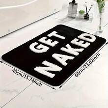 1 Modern And Simple Letter Pattern Floor Mat, Imitation Cashmere Material Is Super Absorbent, Machine Washable And Non-, Suitable For Hallway/Entrance/Kitchen/Living Room/Bedroom Christmas Decor Kitchen Rug - Multicolor - View 13