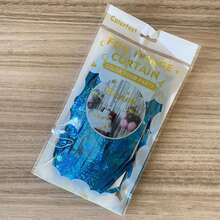 2m Laser Rain Curtain / 4m / 8m (Blue Laser + Champagne Set) / 2m (Champagne Rain Curtain) Light Gold Birthday Party Decor Background, Housewarming, Anniversary, Wedding Decor To Add Joyful Atmosphere