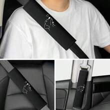 1 件带刺绣图案的汽车肩部保护套，舒适的汽车安全带肩垫，颈部支撑，防擦伤，易于安装，汽车内饰配件 - 彩色 - 查看 6