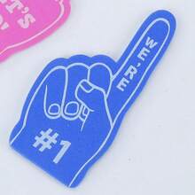 1 pezzo Guanti da tifoso in EVA, accessori per manifestazioni sportive studentesche, guanti da applauso per cheerleading, dita in schiuma EVA, adatti per ogni occasione di tifo, accessori per cheerleading sportiva, forniture per creare atmosfera da festa (materiale schiumoso, sulla superficie del prodotto ci saranno alcune bolle e fori)