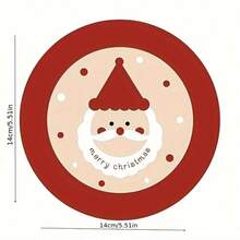 1/4 piezas Posavasos con estilo navideño lindo, resistentes al agua y a la humedad, adecuados para la cocina, el comedor, el bar, fáciles de limpiar