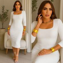 Women Midi Dresses - ivory - View 2