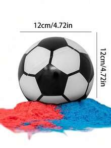 2/3pcs Set (Includes Football + Blue Powder Pack + Pink Powder Pack) Gender Reveal Football Party - Multicolor - View 2