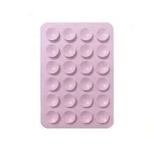 1PC One-Side Silicone Suction Cup Minimalist Suction Cup Sticker Anti-Slip Phone Case Portable Movable Phone Holder (Suitable For Glass, Tile And Other Smooth Surfaces, Clean The Product Surface Before Use For Longer Use) - Màu Hồng baby - Xem 1