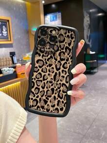 猎豹，豹纹 1 件棕色豹纹防震波浪手机壳适用于 /Galaxy/Infinix/Redmi/OPPO/VIVO/MOTO/Realme