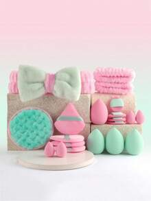 20 miếng bông mút trang điểm, bông tán kem nền, bông mút đánh kem nền, miếng tẩy trang, phụ kiện trang điểm, giá cả phải chăng, thích hợp làm quà Giáng sinh, mỹ phẩm, dụng cụ trang điểm, hàng giá rẻ, quà tặng, quà tặng cho nữ, quà Giáng sinh - Nhiều màu - Xem 7