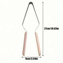 1 pieza Cortador de tarta profesional de acero inoxidable - Cortador y separador triangular para rebanadas perfectas, ideal para postres, fiestas de cumpleaños, pizza y tartas de queso - Multicolor - Ver 2