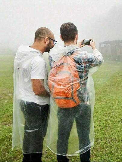 1/5/10/15 st. engångsregnponchos med huva, bärbara vattentäta regnkappor lämpliga för resor, utomhusaktiviteter, genomskinliga engångsreseartiklar, hotellnödvändigheter, utomhusnödvändigheter, rumstillbehör, strandresor, ministorlek, engångsartiklar för mens, badrumstillbehörsisolering, galentiner, valp, karneval, festdekorationer, vår- och sommarval, brudtärnepresenter, rum, sovrumsinredning, sovrumsinredning, strand, resor, för män, för kvinnor, semester