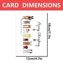 1 pieza, Tarjeta de Navidad divertida de perro con sobres, Regalos de Navidad con humor para amantes de los perros, Tarjeta de cumpleaños para él, ella, novia, esposa, amigo