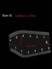 5pcs Eyebrow Stencils, Microblading Design Eyebrow Ruler, Transparent PVC Eyebrow Shaping Ruler, Eyebrow Measuring Tool, Export - Clear - View 7