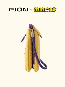 Minions Outdoor Sweat-Proof Running Cell Phone Bag Multifunction Nylon Cell Phone Holster Small Crossbody Bag Gym Fitness Cell Phone Key Holder Pouch Bag Casual Shoulder Bag - Yellow - View 4