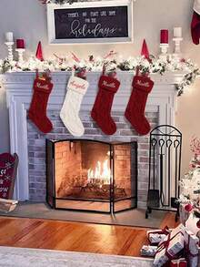 1 chiếc tất Giáng sinh thêu tên cá nhân, tất Giáng sinh đan thủ công cho gia đình, tất Giáng sinh năm 2025 có tên trẻ em, tất Giáng sinh gia đình. Quà tặng cho gia đình, quà tặng cho trẻ em, quà tặng cho nữ, tất Giáng sinh, quà Giáng sinh, đồ dùng quà tặng Giáng sinh - Nhiều màu - Xem 2