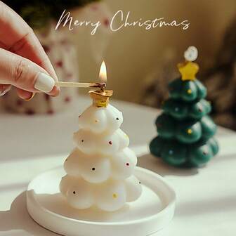 Christmas Gifts,Christmas Candles,Christmas Fragrance,DIY Scented Candle Mold, Christmas Santa Claus, Snowman, Christmas Tree, Goddess Scented Candle Silicone Mold., Christmas Decorations