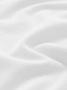 Top de manga larga básico y minimalista con cuello redondo, de doble capa, sin costuras y ajustado, para uso casual en primavera - Blanco - Ver 6